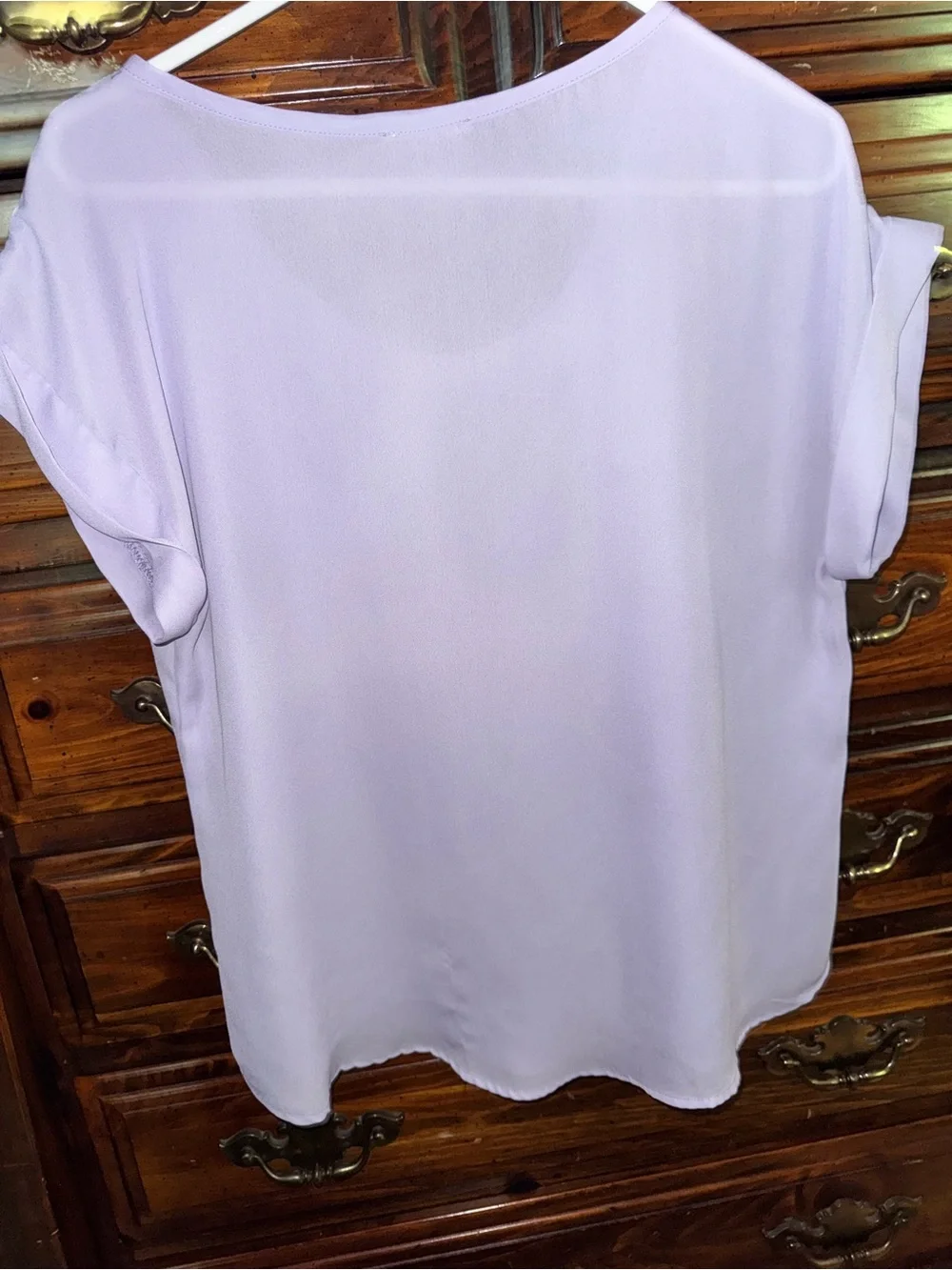 Lavender Cap Sleeve Women’s Top - Picture 2 of 7